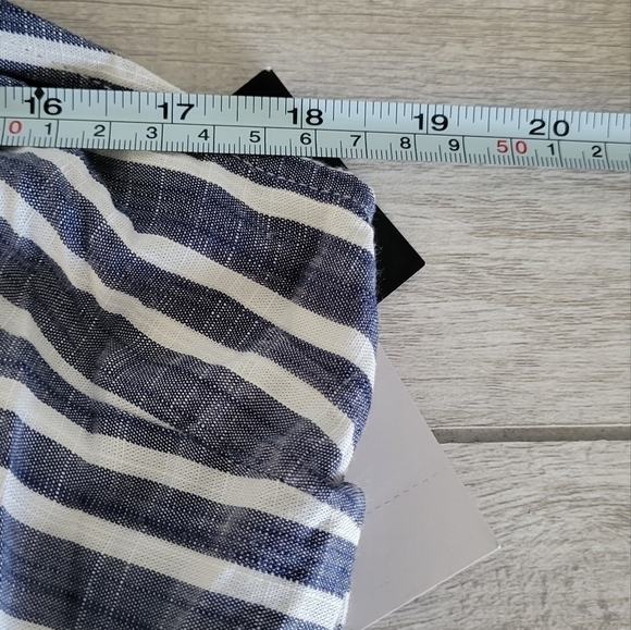 52seven Sleeveless Nautical Striped Asymmetrical Dress Size Large - Picture 12 of 14